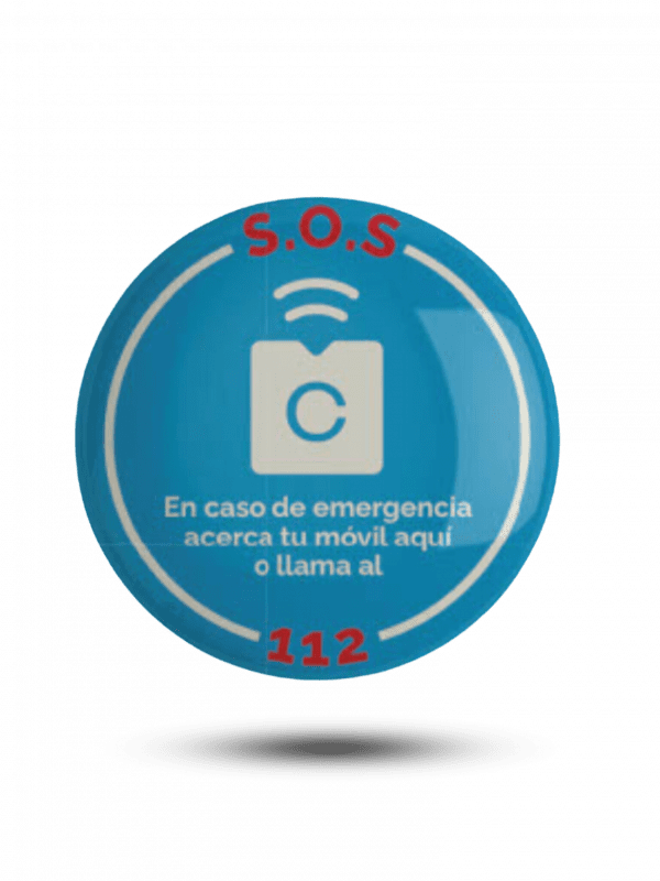 Pin de identificación médica y personal – QR + NFC